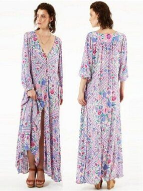 Spell & the Gypsy Babushka Lavender MaryKate Dress XS b